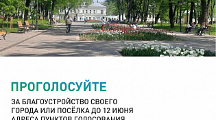В Костромской области продолжатся голосование за объекты благоустройства